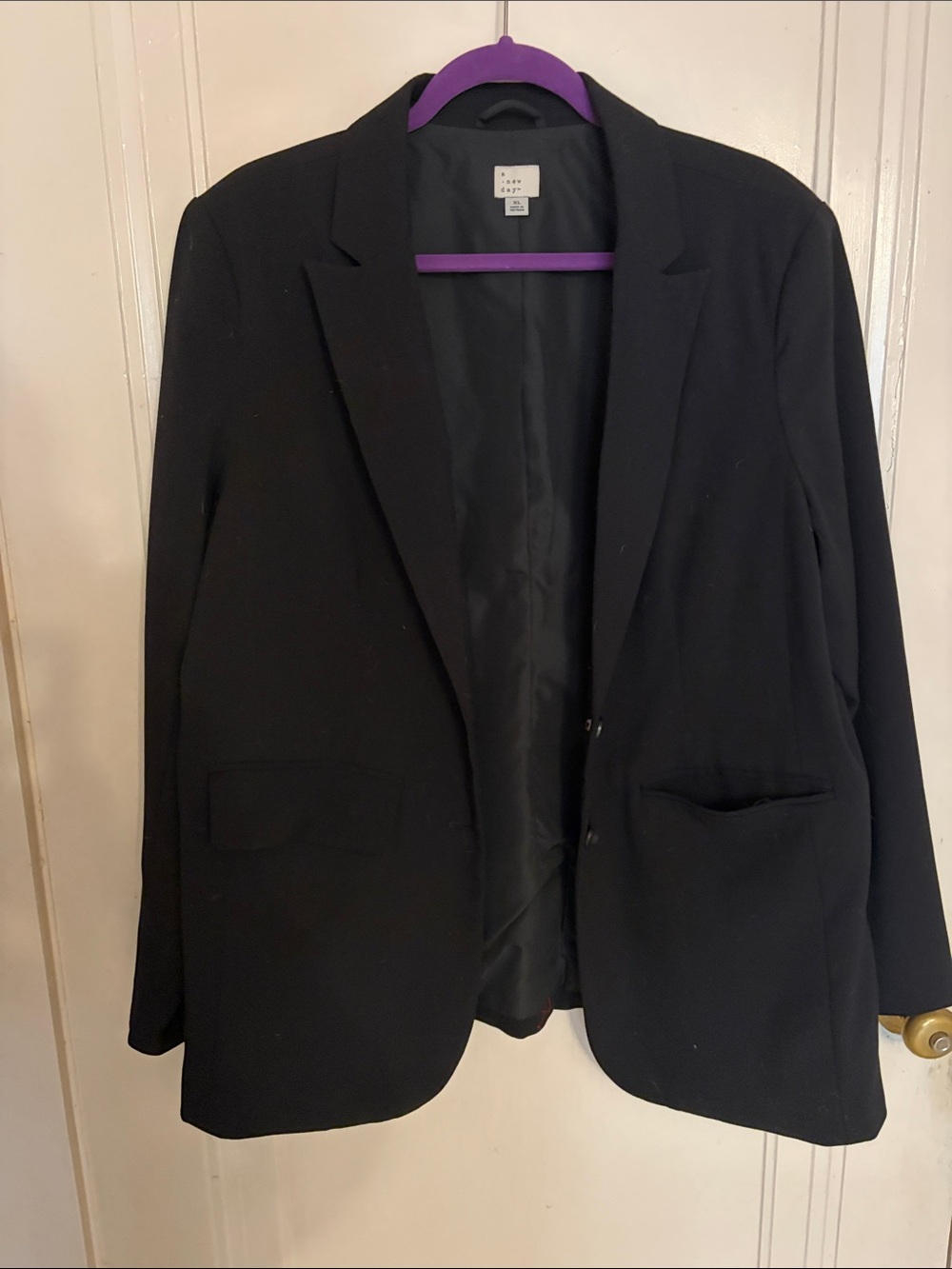a new day Black Women's Classic Single-Breasted Blazer